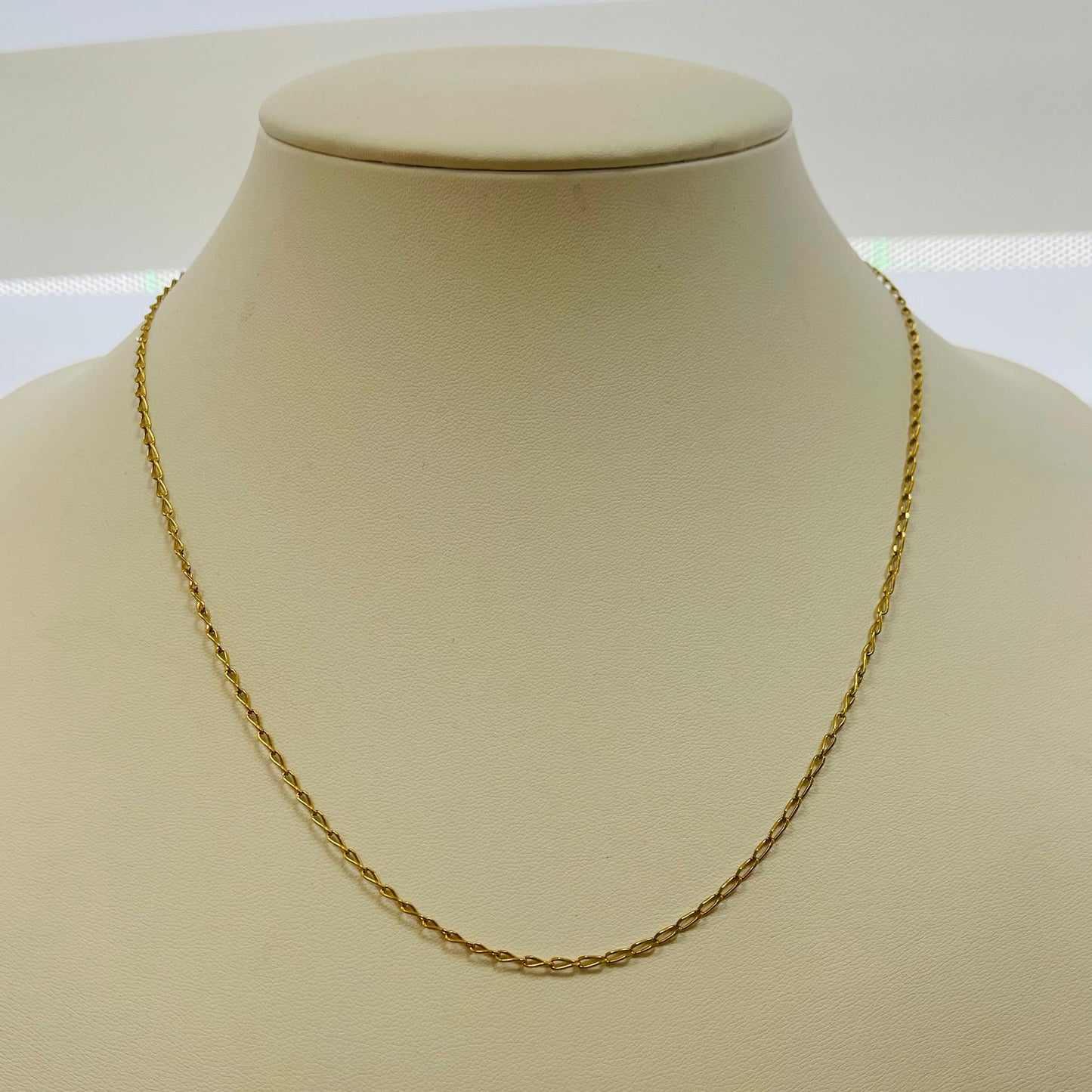 Collier maille cheval en or jaune 18K 5.77 Grs