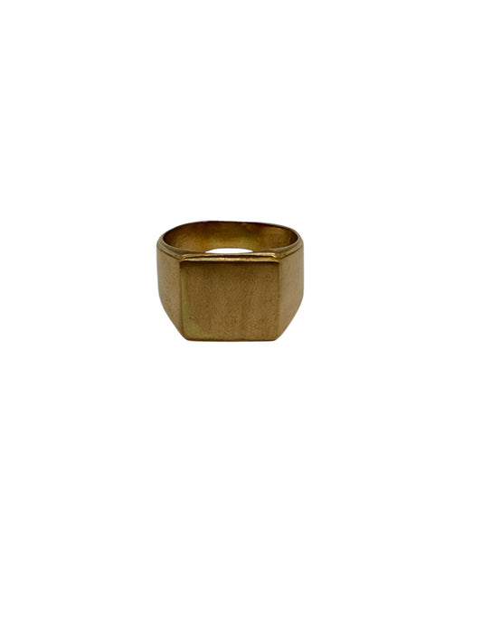 Chevalière en Or Jaune 18K - T 65