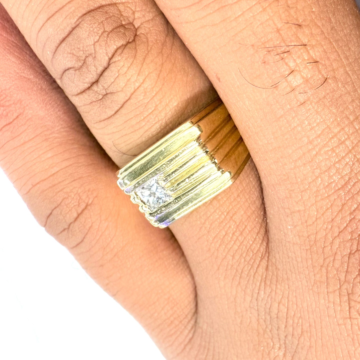 Bague Chevalière en Or Jaune Taille-65