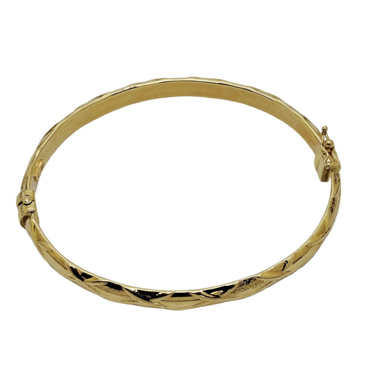 Bracelet Jonc en Or Jaune 18K Poinçonné 750