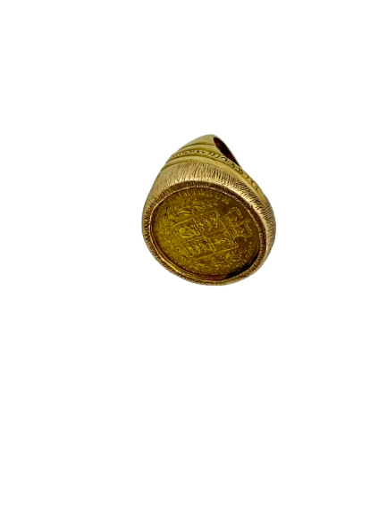 Chevalière en or jaune 18K Taille-59