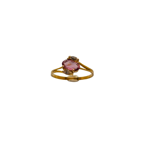 Bague En Or Jaune 18k Taille-58