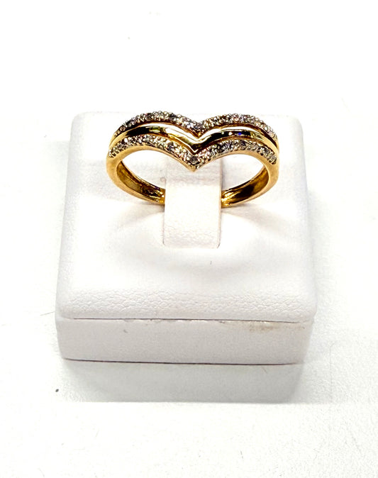 Bague Or Jaune 18K Taille-54