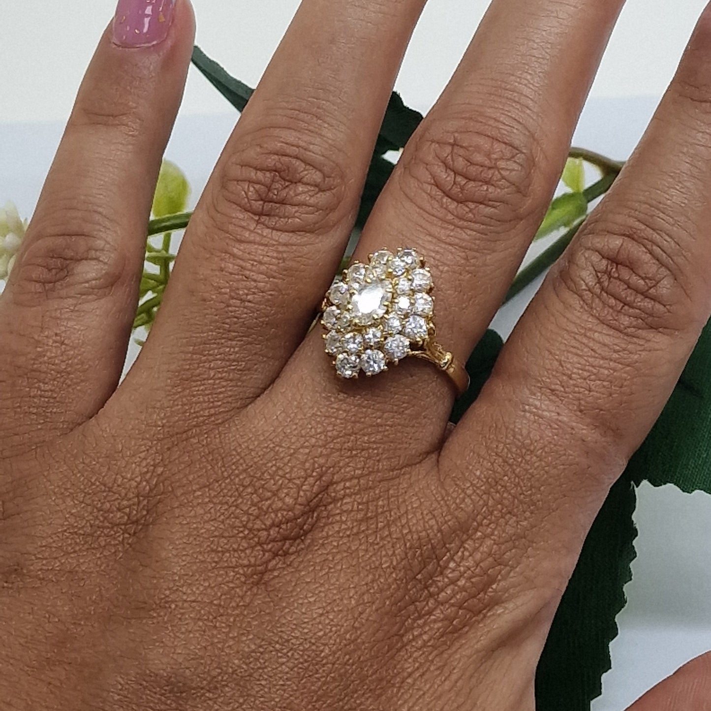 Bague Marquise en OR 18 carats Taille-57