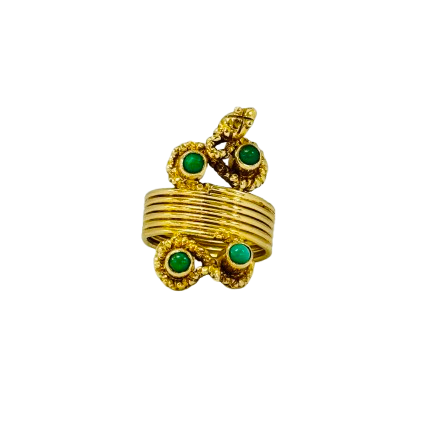Bagues en or jaune 18K Taille-48