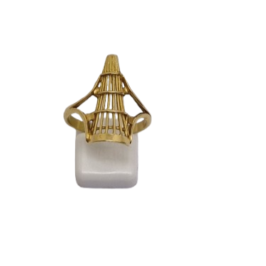 Bague en Or Jaune 18K Taille-55