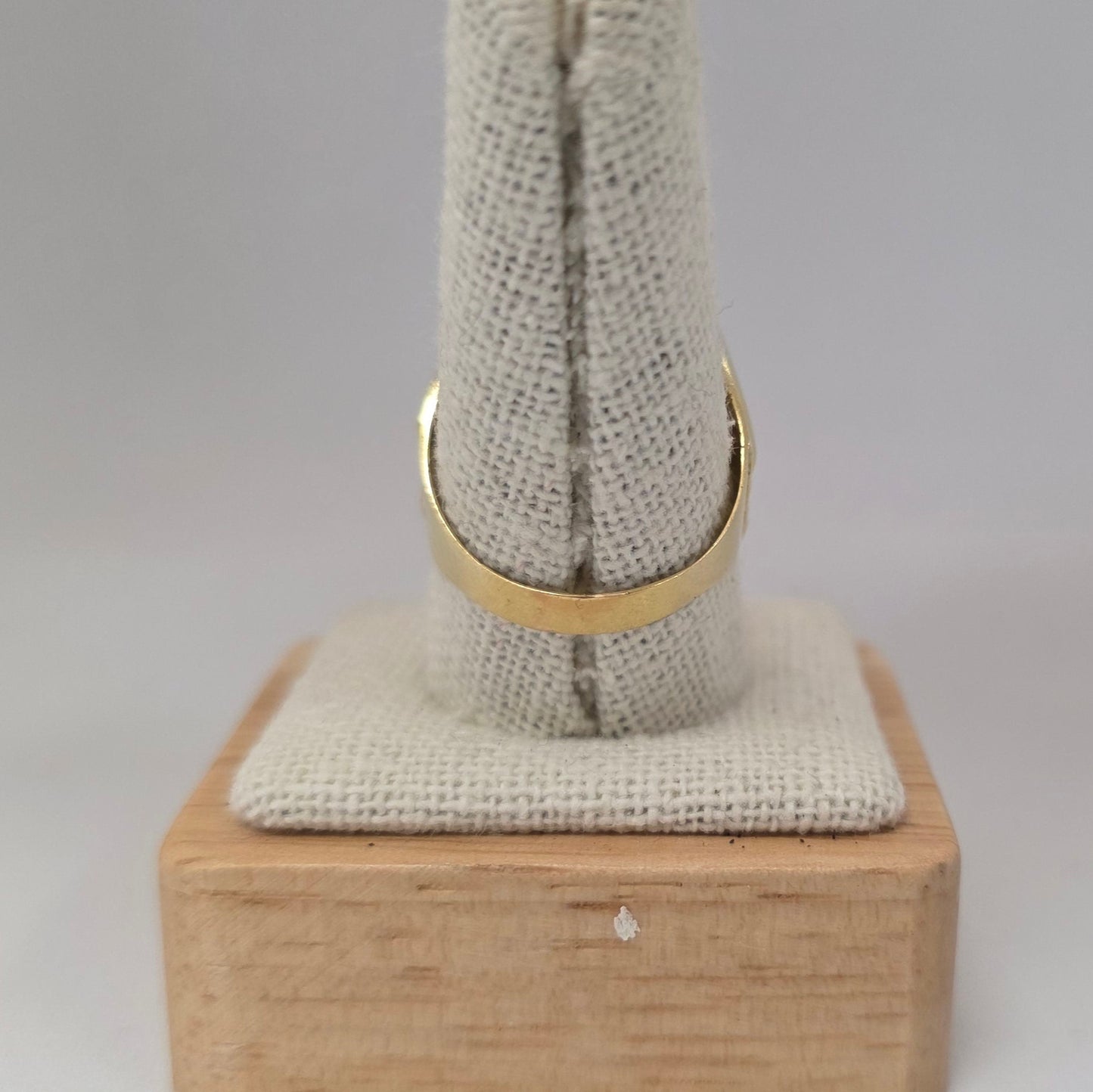 Chevalière en Or Jaune 18k 12.24 Grs - Taille 62