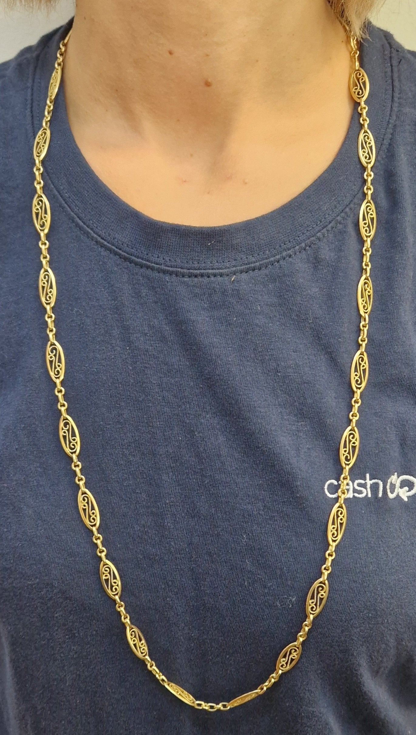 Collier Sautoir en Or Jaune 18K 39.64 Grs