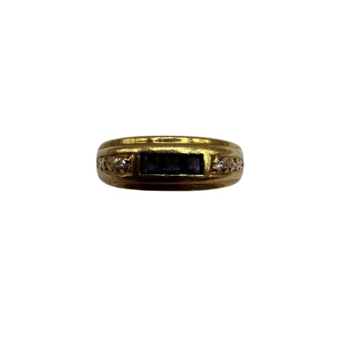 Bague en Or Jaune 18K Taille-57