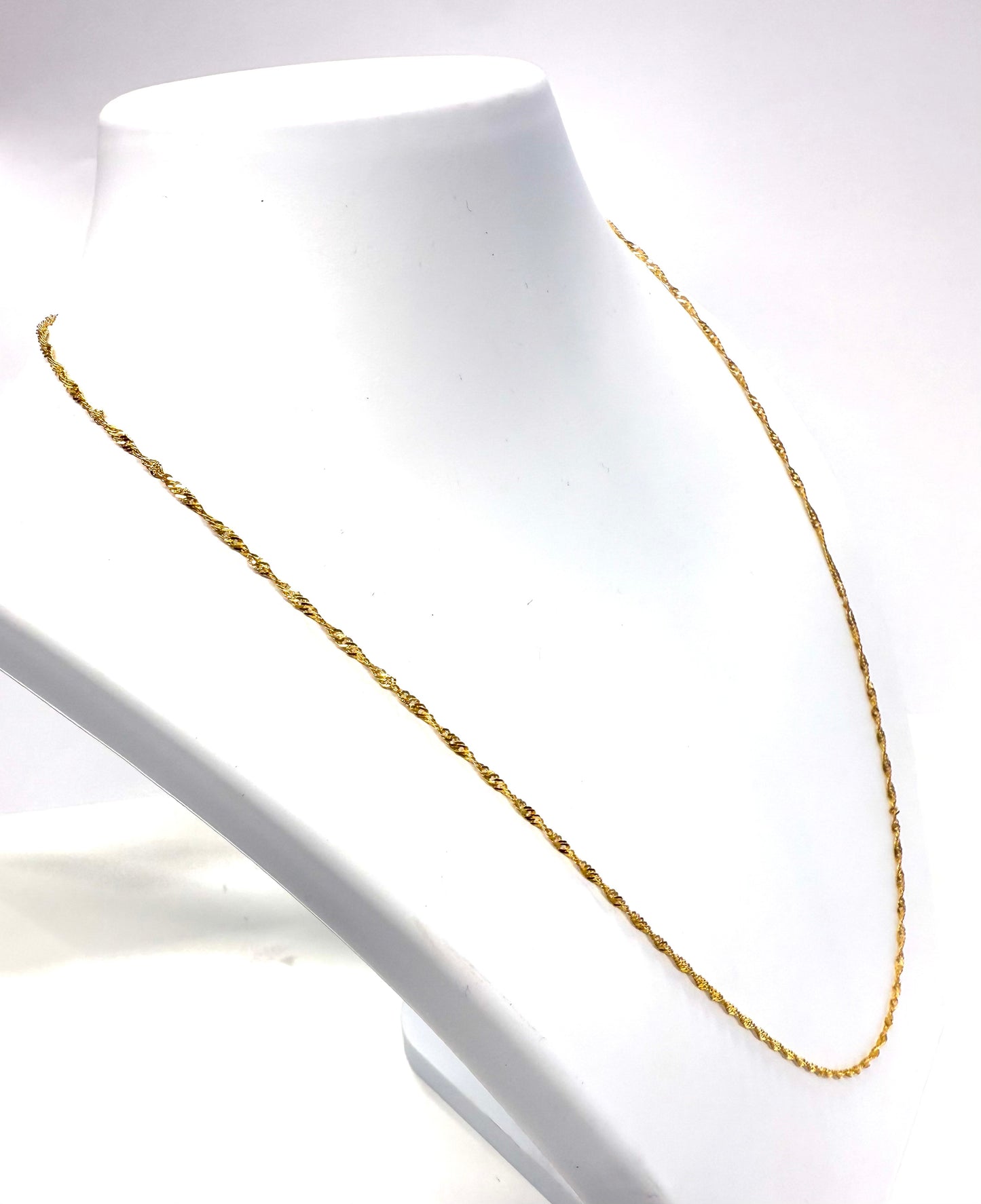 Collier Torsadée en Or Jaune 24k 4.34 Grs
