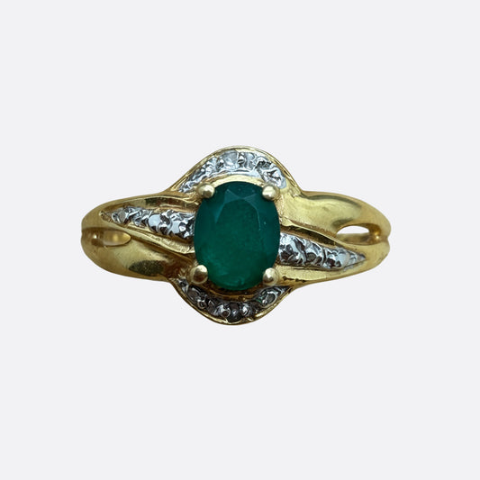 Bague en Or Jaune 18K Oxyde de Zirconium 1.72 Grs - Taille 56