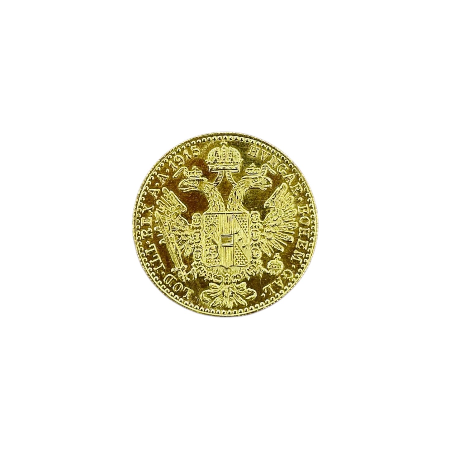 Pièce Ducat 1915 en Or Jaune 24K 3.49 Grs