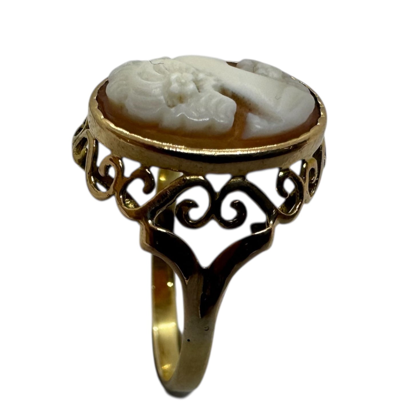 Bague Camée Or Jaune 18 Carats - Taille 60
