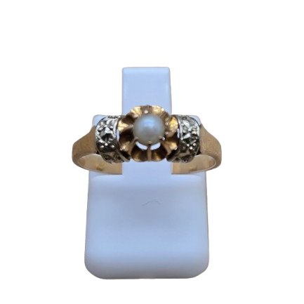 Solitaire en Or jaune 18K - T 52