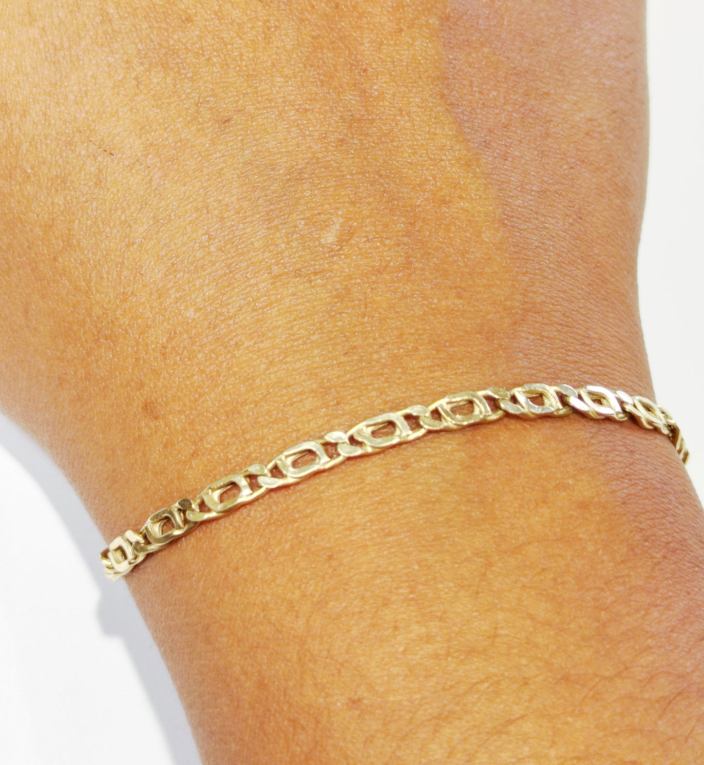 Bracelet gourmette en or jaune 18K 2.64 Grs