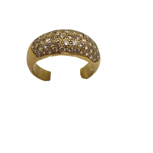 Bagues en Or Jaune avec Diamants 18 carats Taille-55