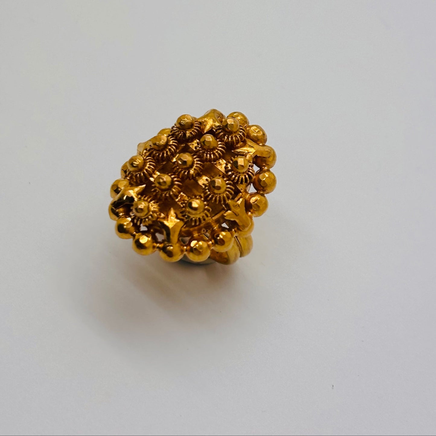 Bague ancienne en Or Jaune 22K 9.23 Grs Taille 51