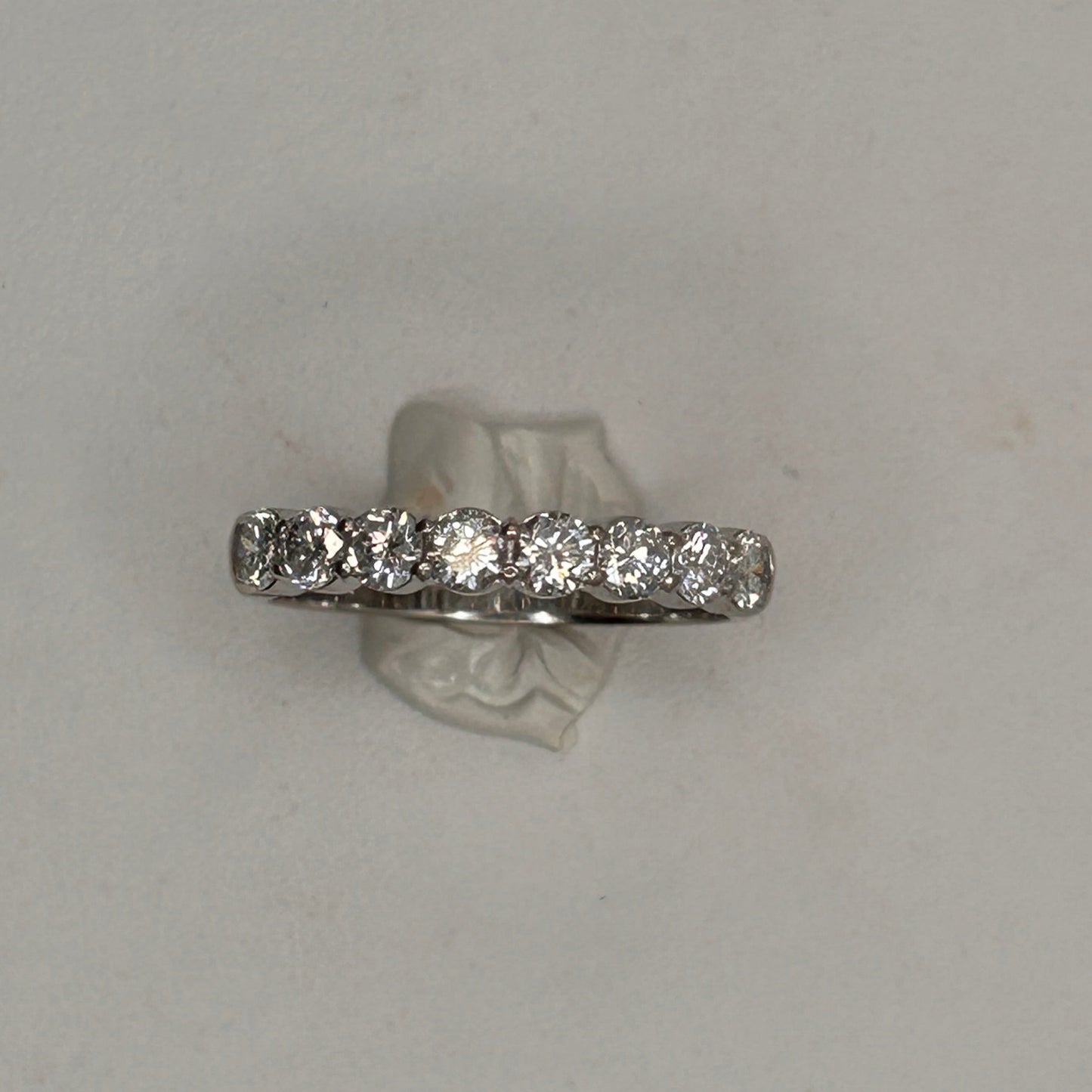 Bague Demi Tour en Or Blanc 18K Taille-61