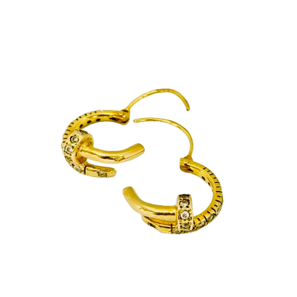Créoles en or jaune 18K 7.82 Grs