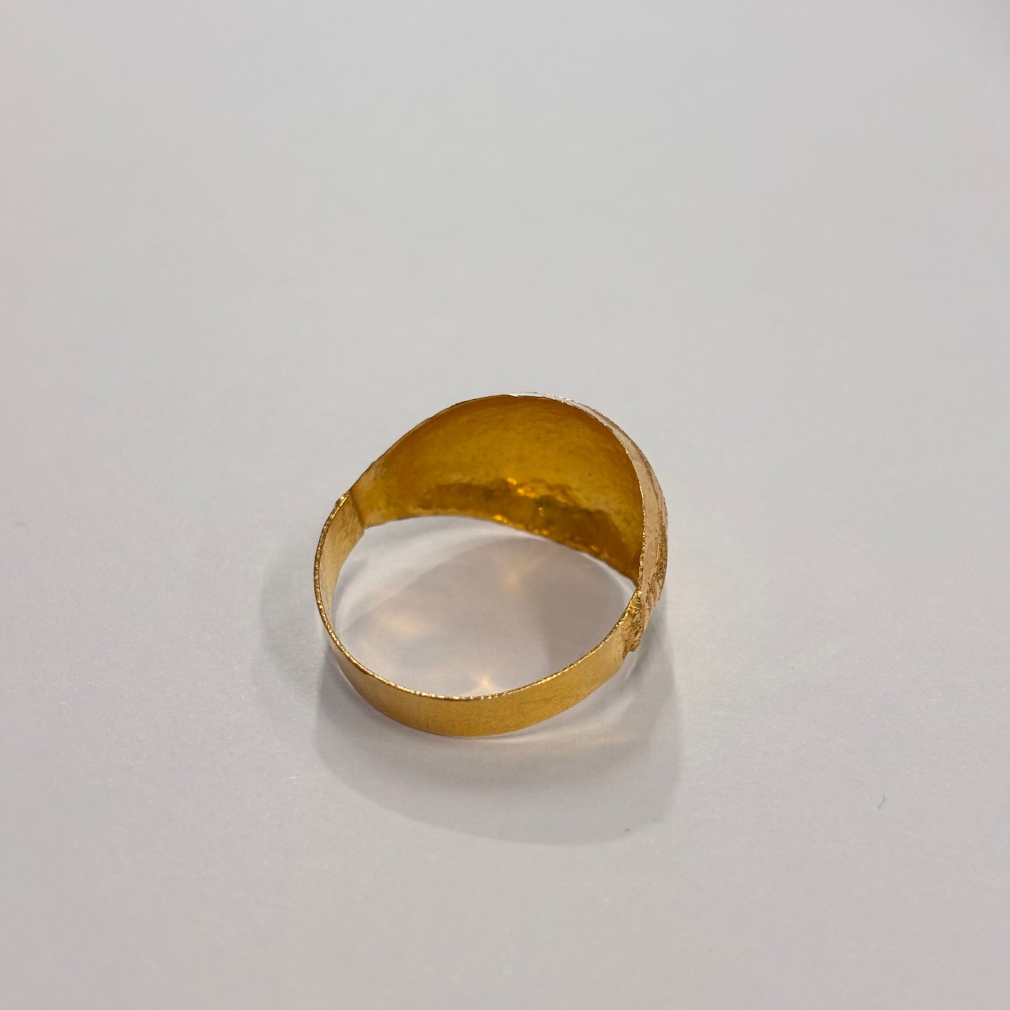 Bague Demi Tour en Or Jaune 22K Taille-59