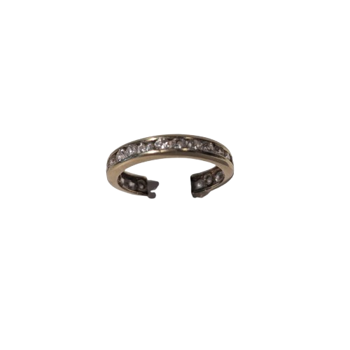 Bague tour complet en or jaune avec oxydes de zirconium  14K - T 58