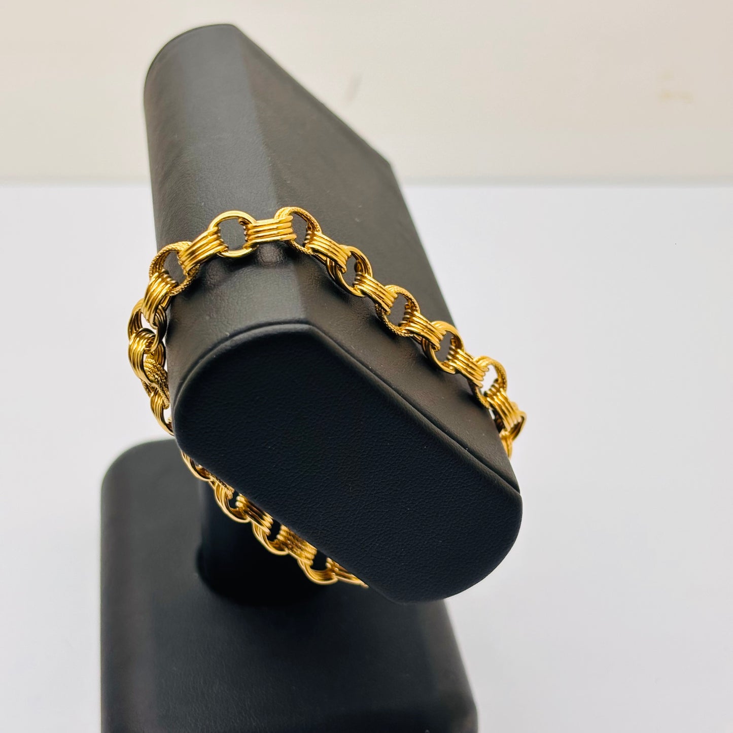 Bracelet gourmette en Or Jaune 18K - 8.17 Grs