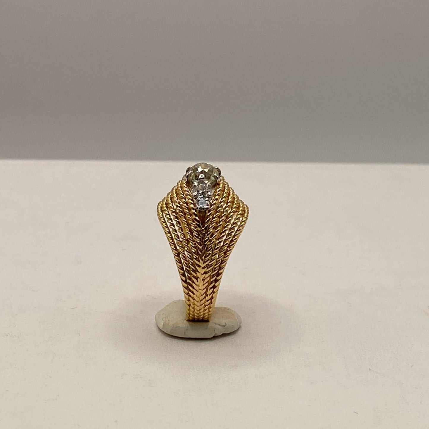 Bague Ancienne en Or Jaune 18K Taille-57