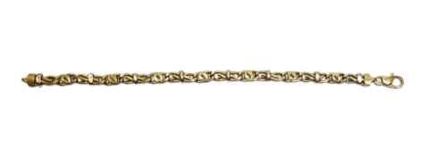 Bracelet Maillon Royale en Or Jaune 18K 11.60 Grs
