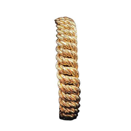 Bracelet Gourmette Or Jaune 18K 31.26 Grs