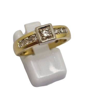 Bague en or Jaune 18K Taille-56
