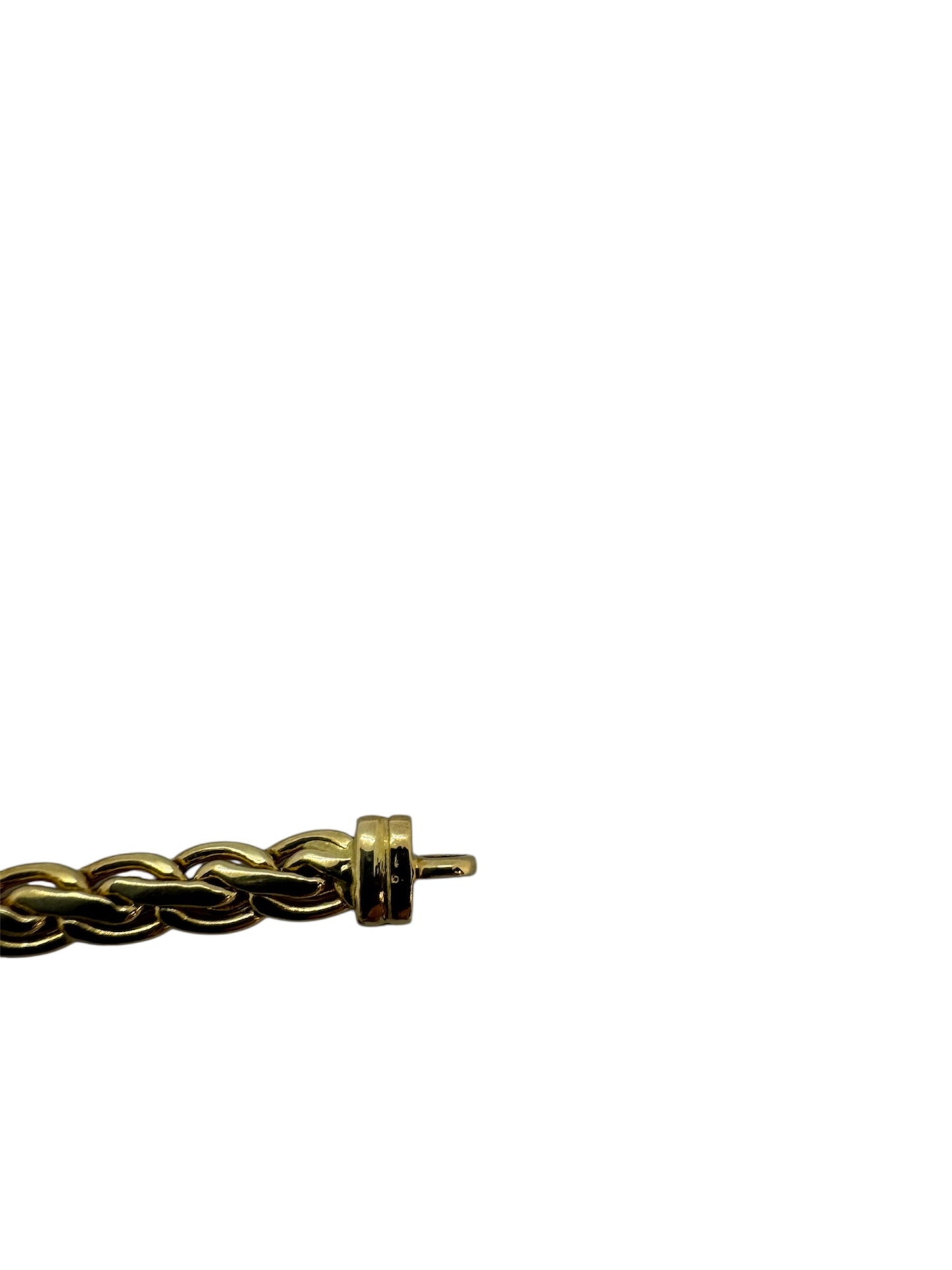Bracelet Gourmette en Or Jaune 18K Poids-5.85g