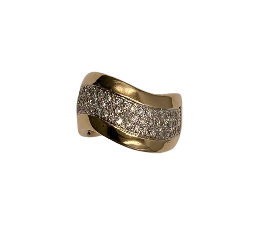 Bague en Or Jaune 18K Taille-57/58