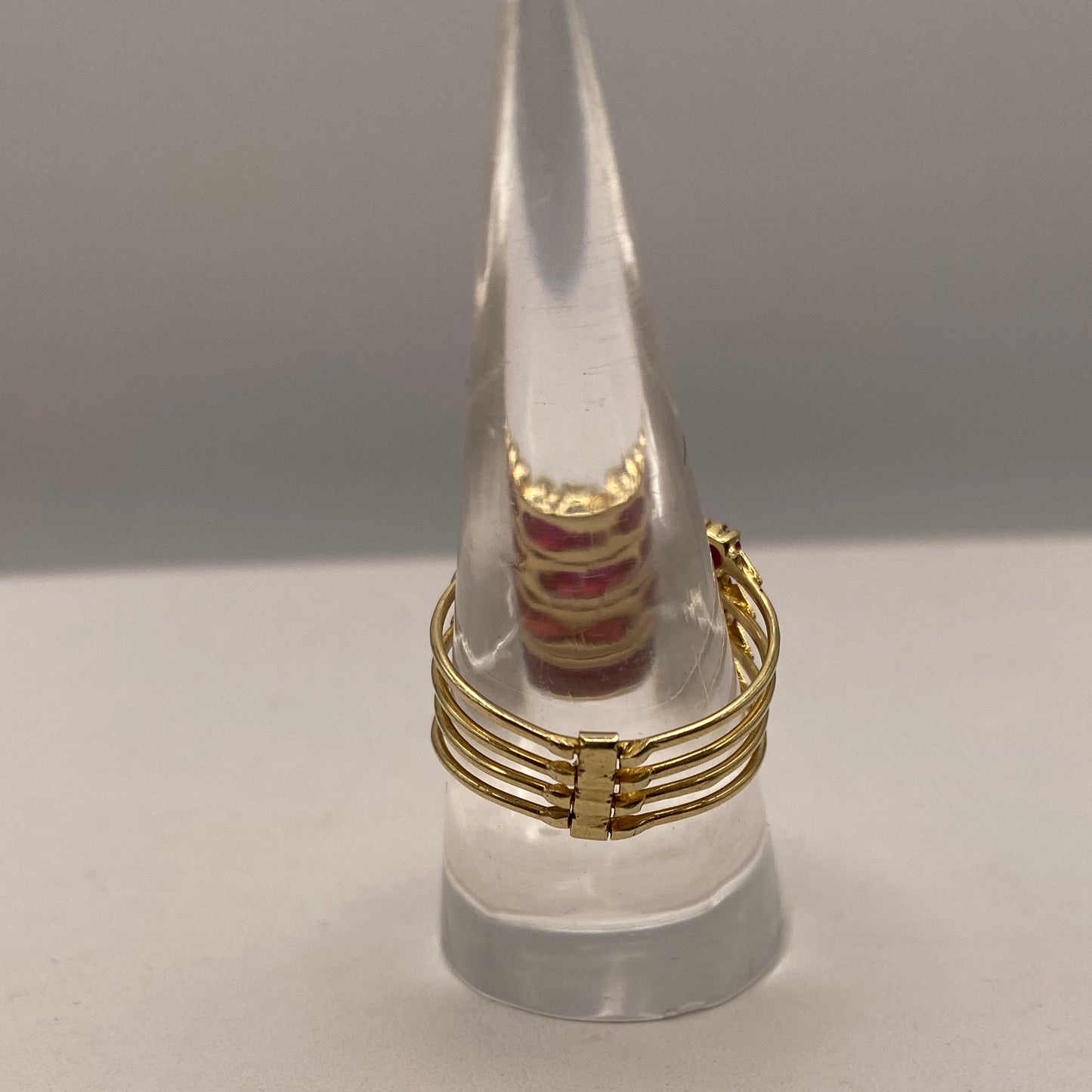 Bague rubis en Or Jaune  14K 4 Grs - Taille 59