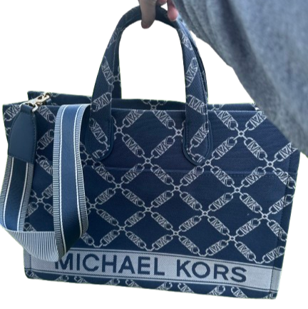 Sac Hobo bleu Michael Kors en jacquard