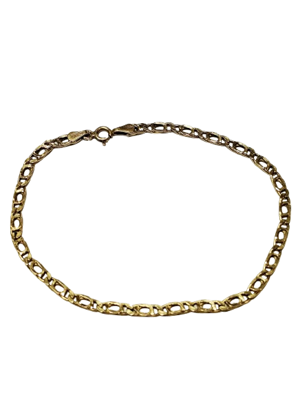 Bracelet gourmette en or jaune 18K 2.64 Grs