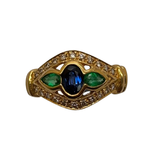 Bague en or jaune 18K Taille-54