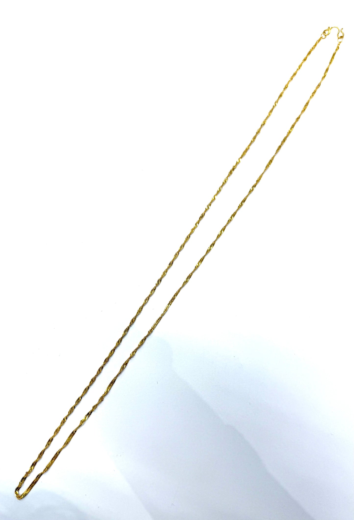 Collier Torsadée en Or Jaune 24k 4.34 Grs