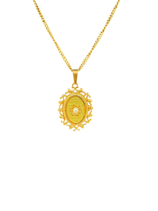 Medaillon en Or Jaune 18K 5.28 Grs