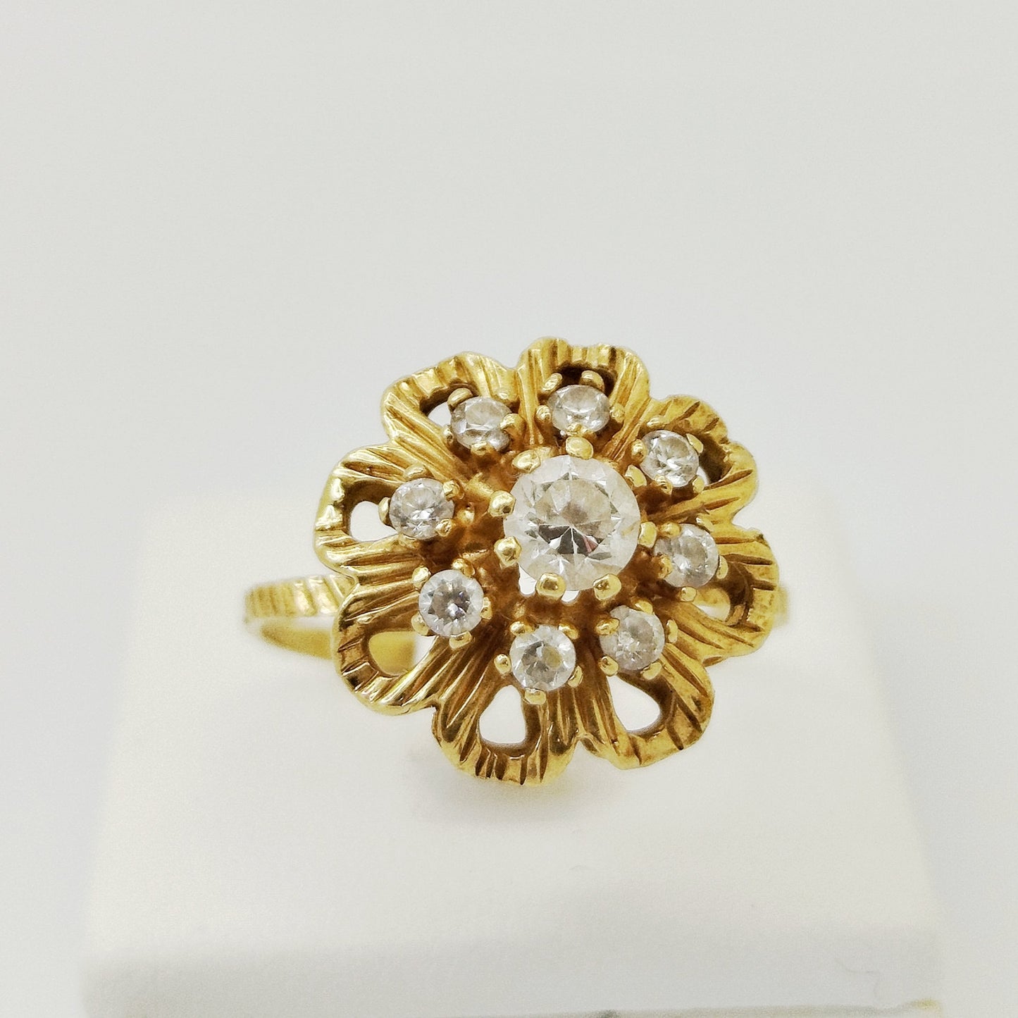 Bague chou en Or jaune 18K 4.58 Grs - Taille 61