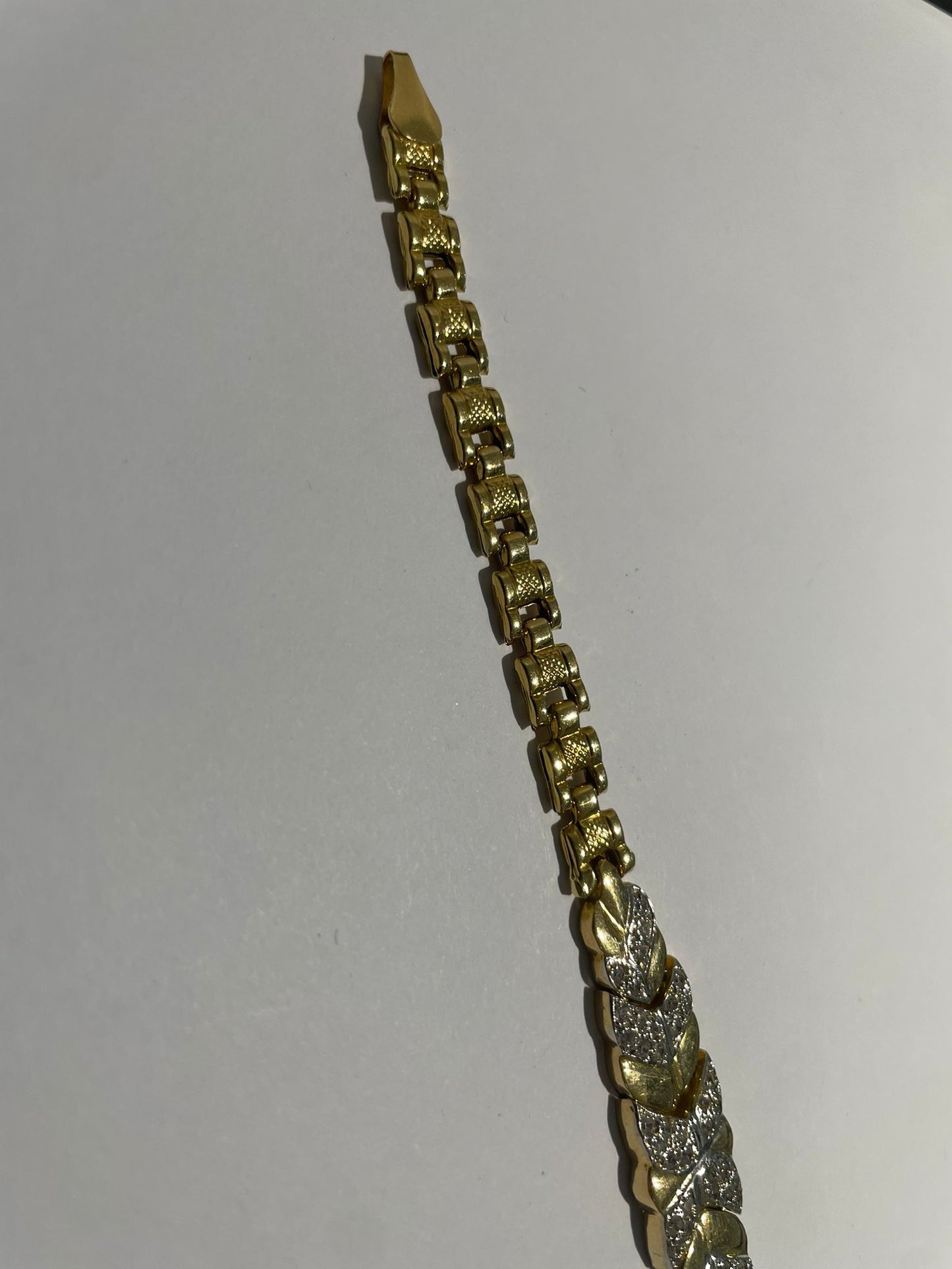 Bracelet Maillon Vénitien Or Jaune 18K 13.31 Grs