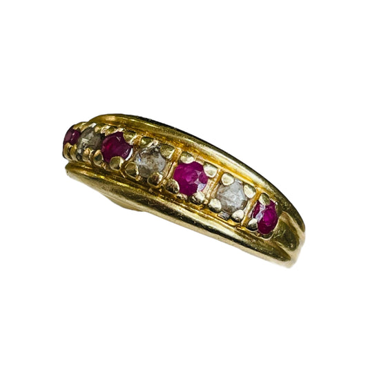 Bague en Or Jaune 18K Taille-55