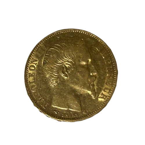 20 Francs Napoléon 1860 en Or Jaune 18K - 6.44g