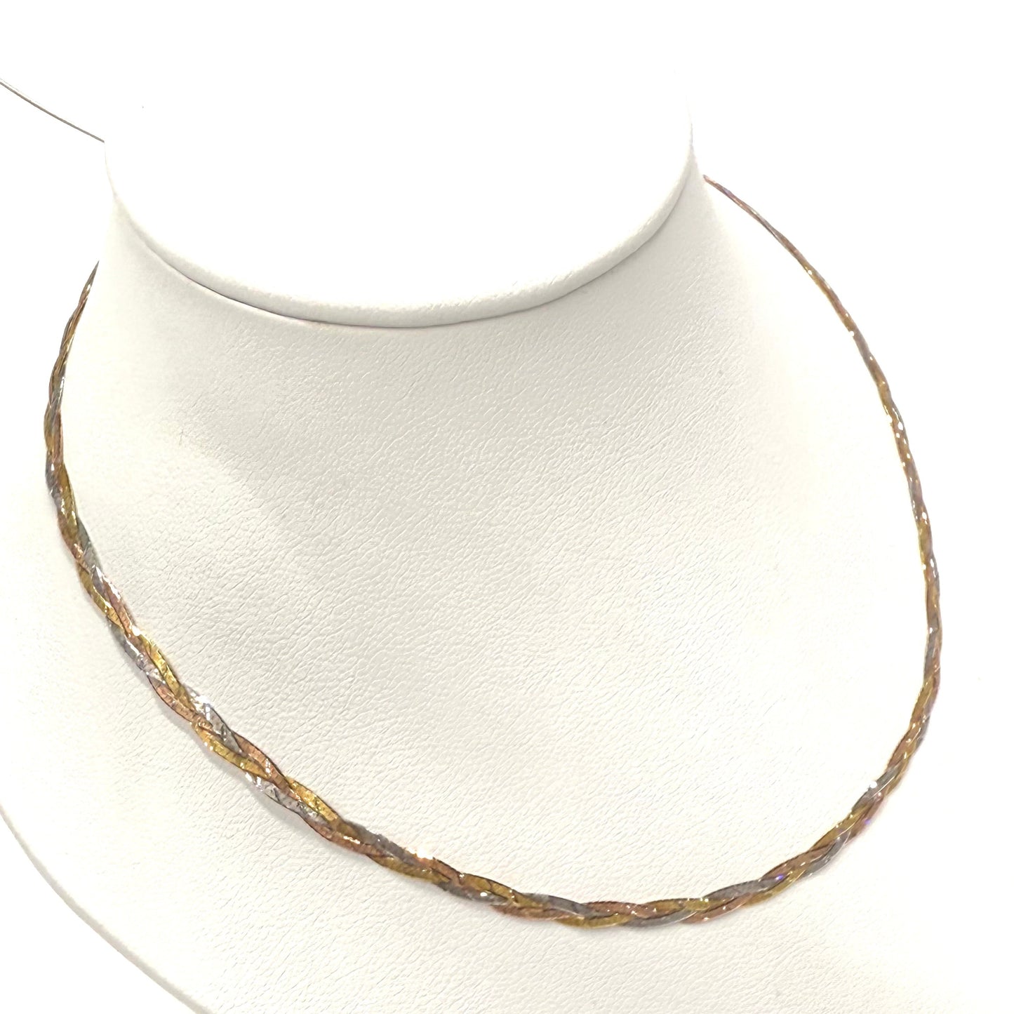 Collier Ras du Cou en or jaune 18K 4.50 Grs