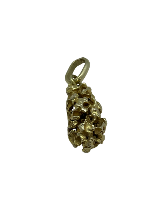 Pendentif pépite en or jaune 18K 5.11 gr
