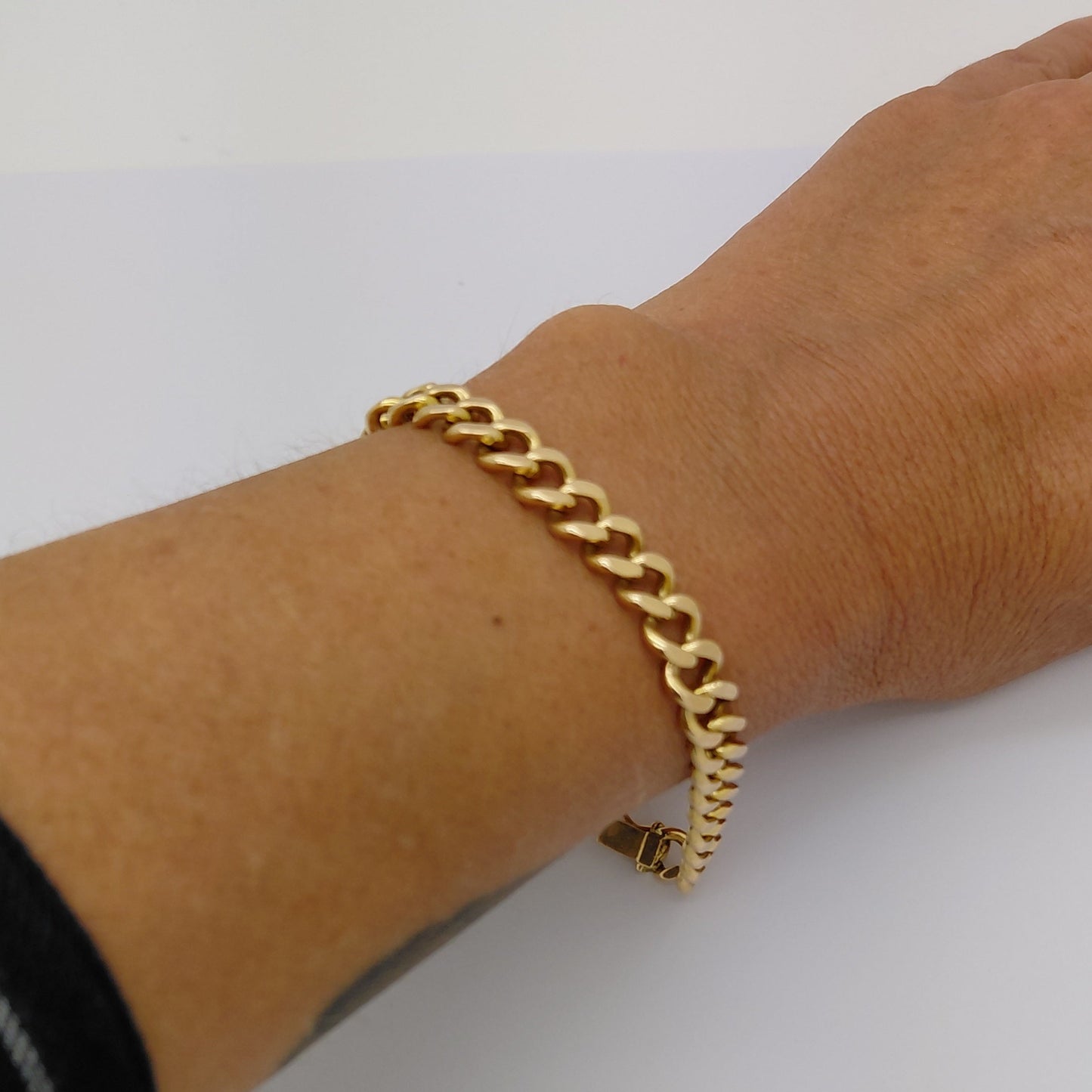 Bracelet Gourmette en Or Jaune 18K 23.11 Grs
