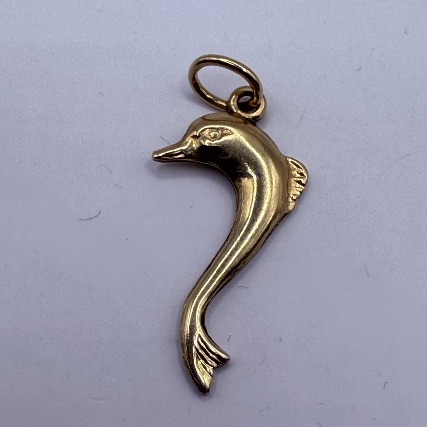 Pendentif Dauphin en Or Jaune 14K 0.70 Grs