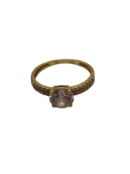 Bague en or jaune 18K Taille-51