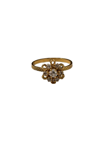 Bague en Or Jaune 18K Taille-55