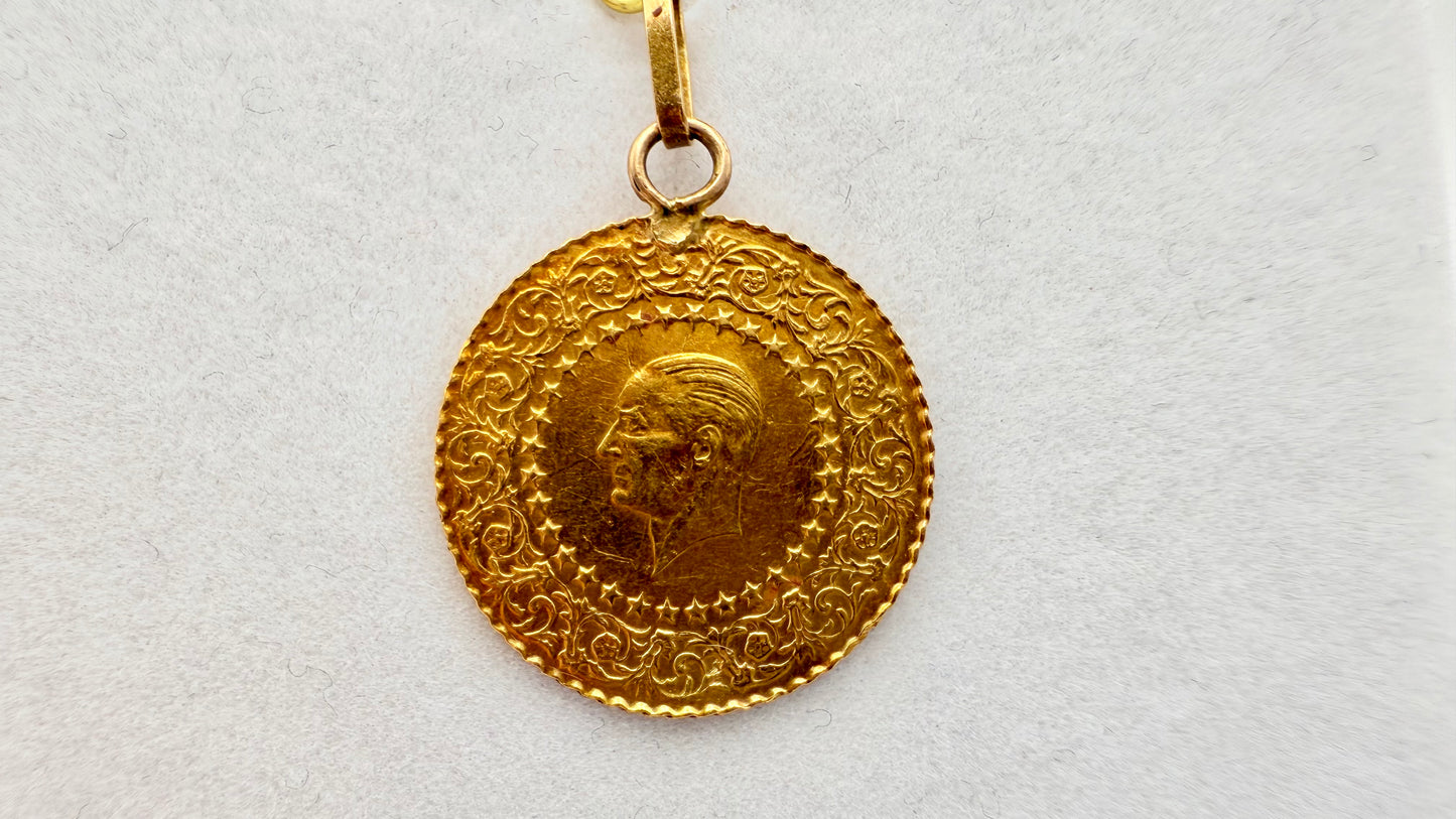 Pendentif Médaille en Or Jaune 18K 1.88 Grs