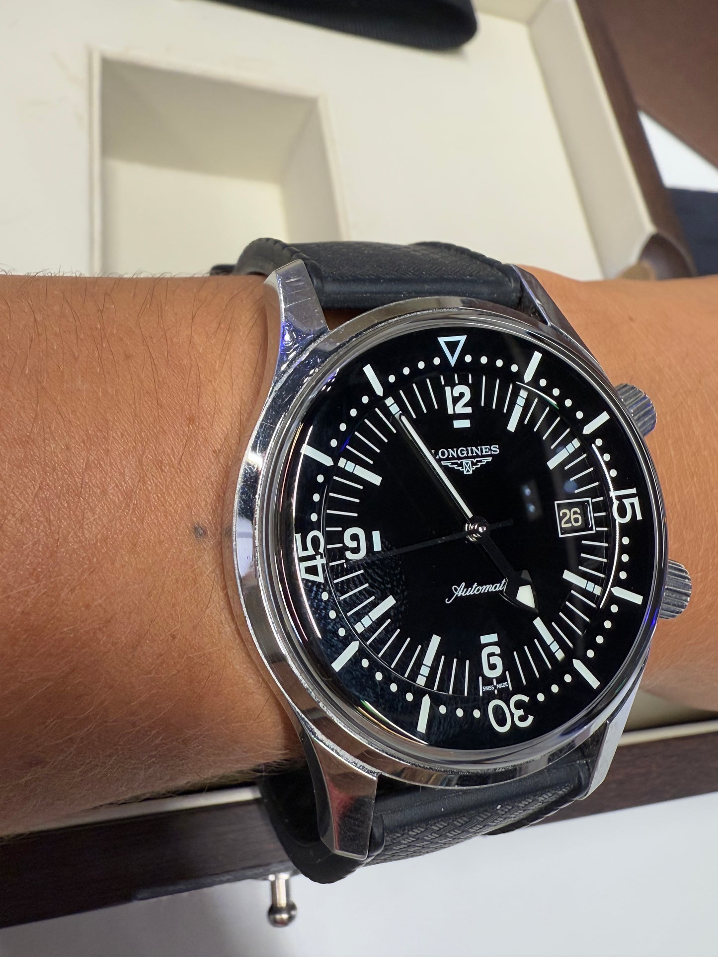 Montre Longines Legend Diver 1969, 2 Bracelets inclus